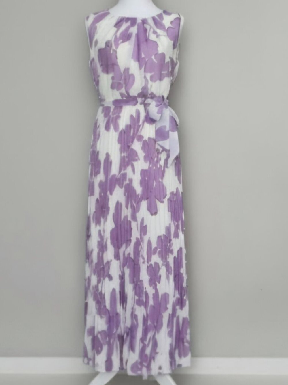 Studio One New York Women’s Maxi Sleeveless Pleated Dress Size 4